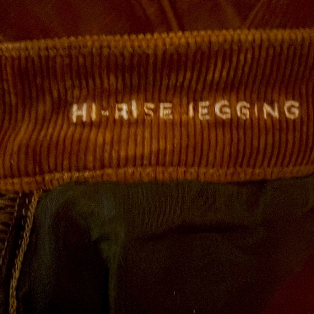 AE High Rise Super Stretch Brown Corduroy Jeggings, Size 6 Short - Picture 7 of 7